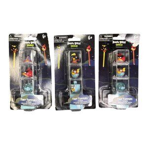 Lot of 3 Angry Birds Space‎ Tiny Toppers